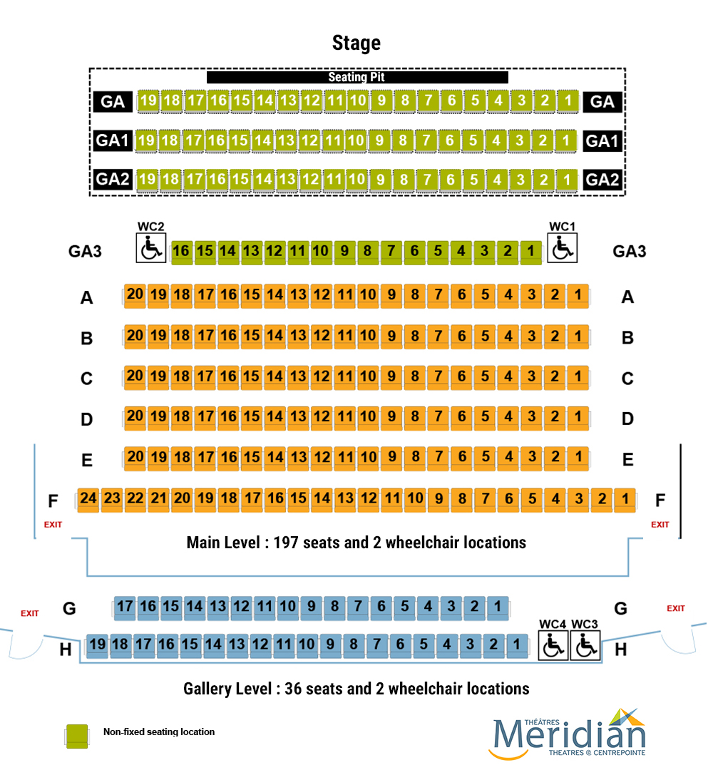 Les Lye Studio Theatre: Pit Seating configuration