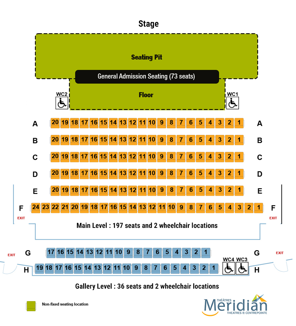 Les Lye Studio Theatre: Pit Seating configuration