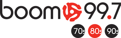 Radio station logo for Boom 99.7